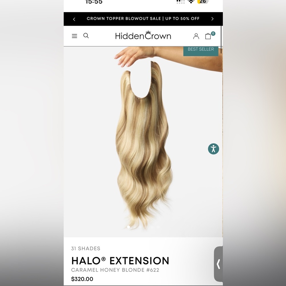 Halo Hair Extension - #m04